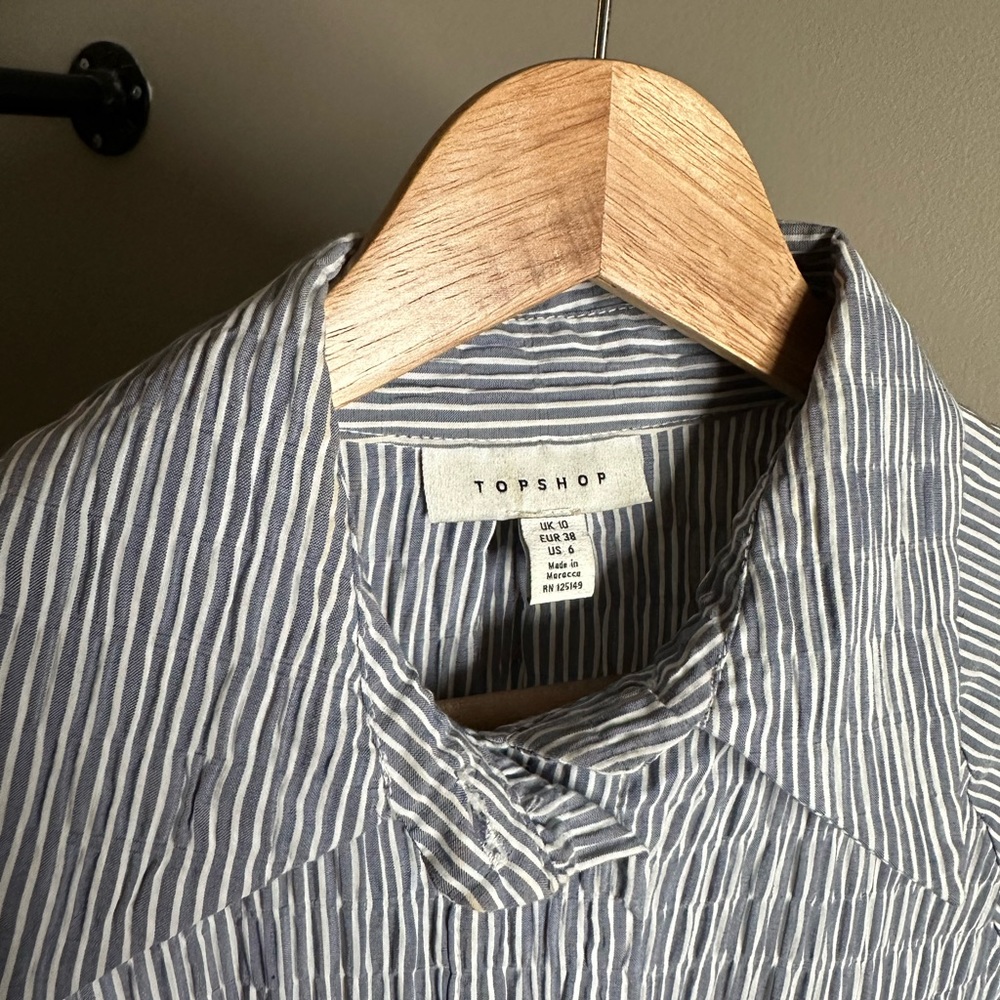 Top shop patterned button down - Picture 2 of 5